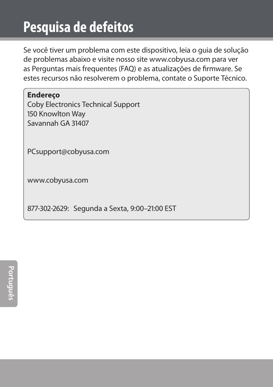 Pesquisa de defeitos | COBY NBPC893 User Manual | Page 132 / 140