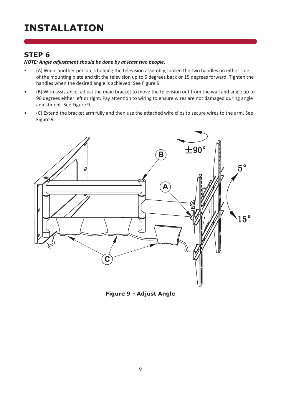 Installation, Ab c | Audio Solutions FM2260 User Manual | Page 9 / 11