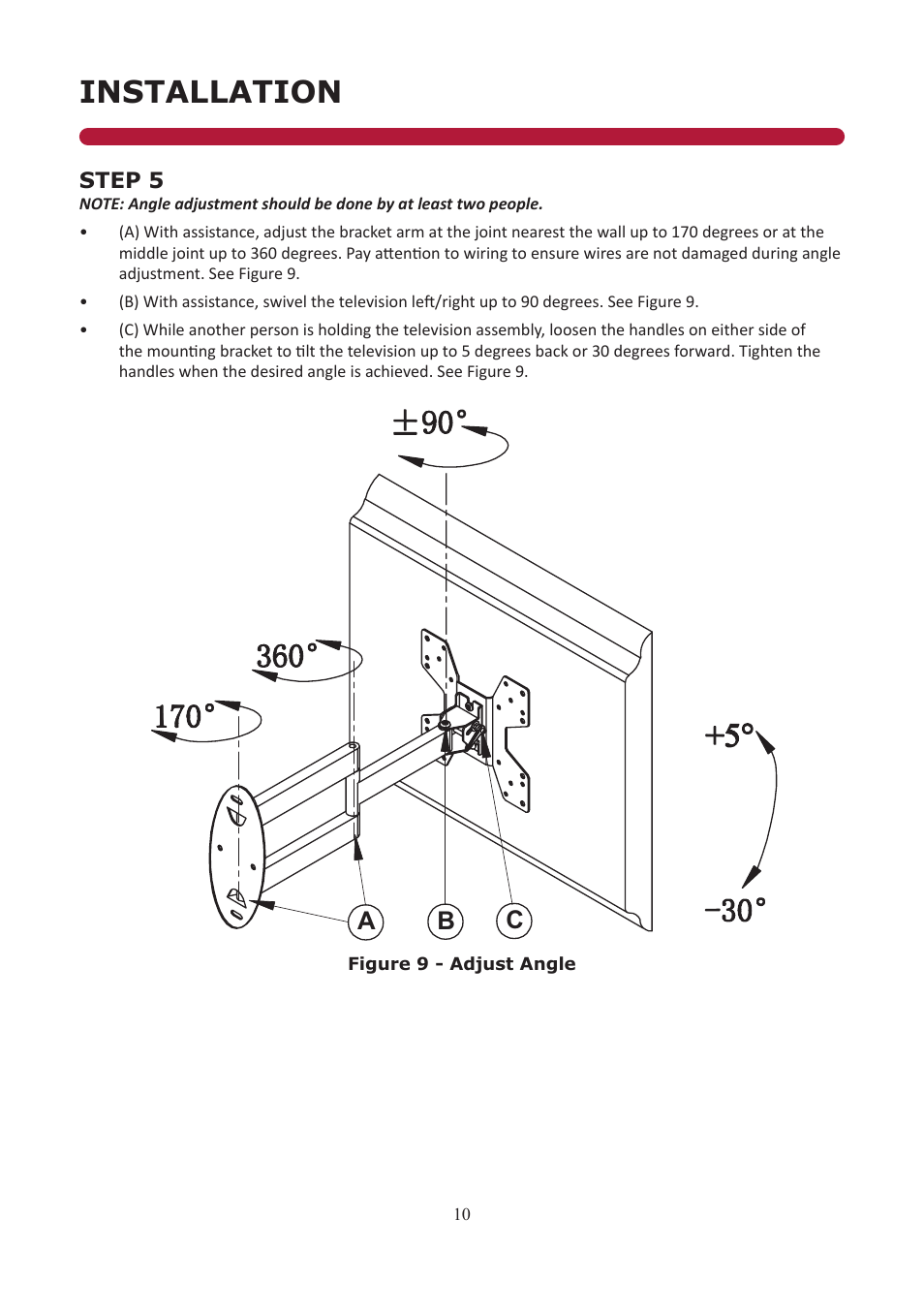 Installation, Ab c | Audio Solutions FM2642 User Manual | Page 10 / 12