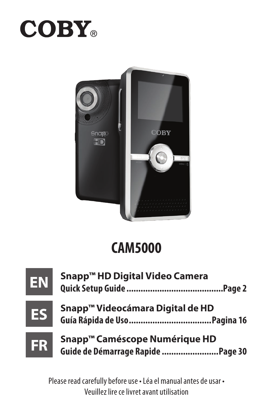 COBY SNAPP CAM5000 User Manual | 48 pages