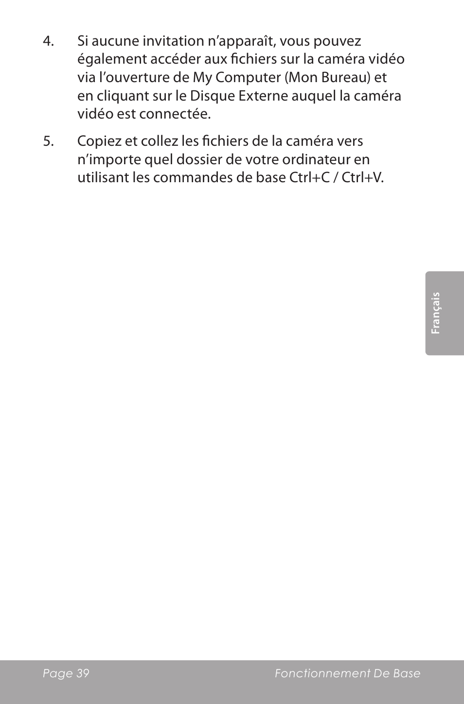 COBY SNAPP CAM5000 User Manual | Page 39 / 48