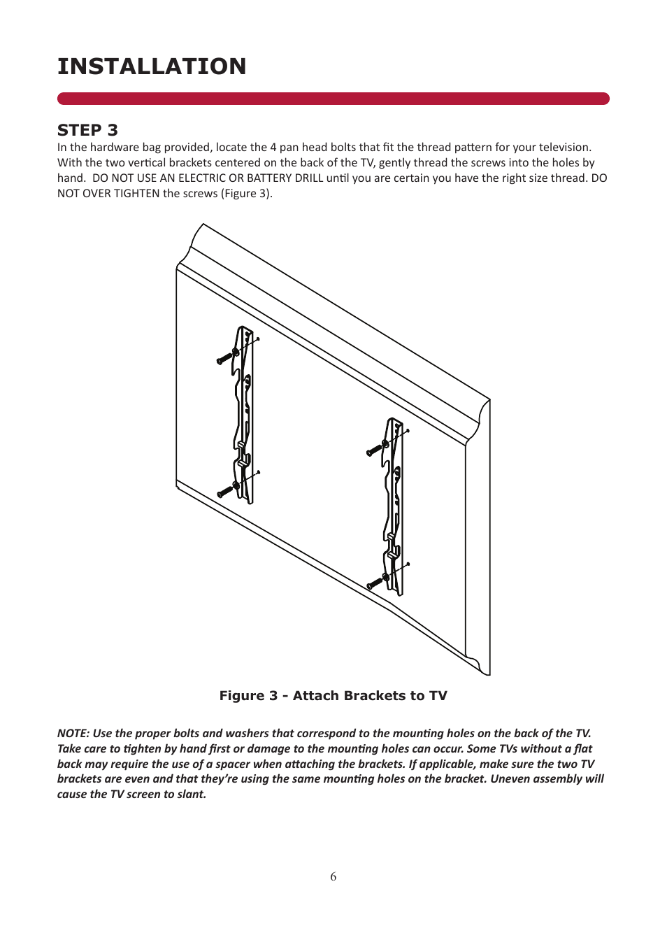 Installation | Audio Solutions FM3260 User Manual | Page 6 / 10