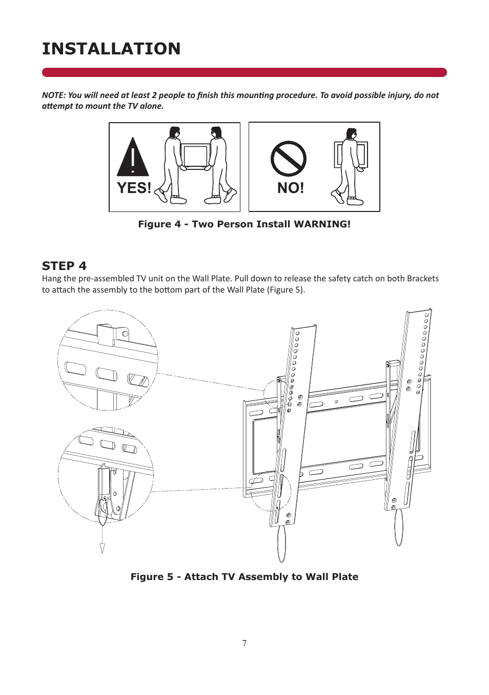 Installation, No! yes | Audio Solutions T2642 User Manual | Page 7 / 10