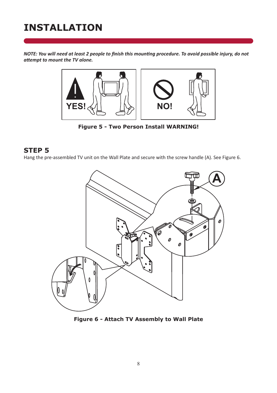 Installation, No! yes | Audio Solutions T2642-E User Manual | Page 8 / 11