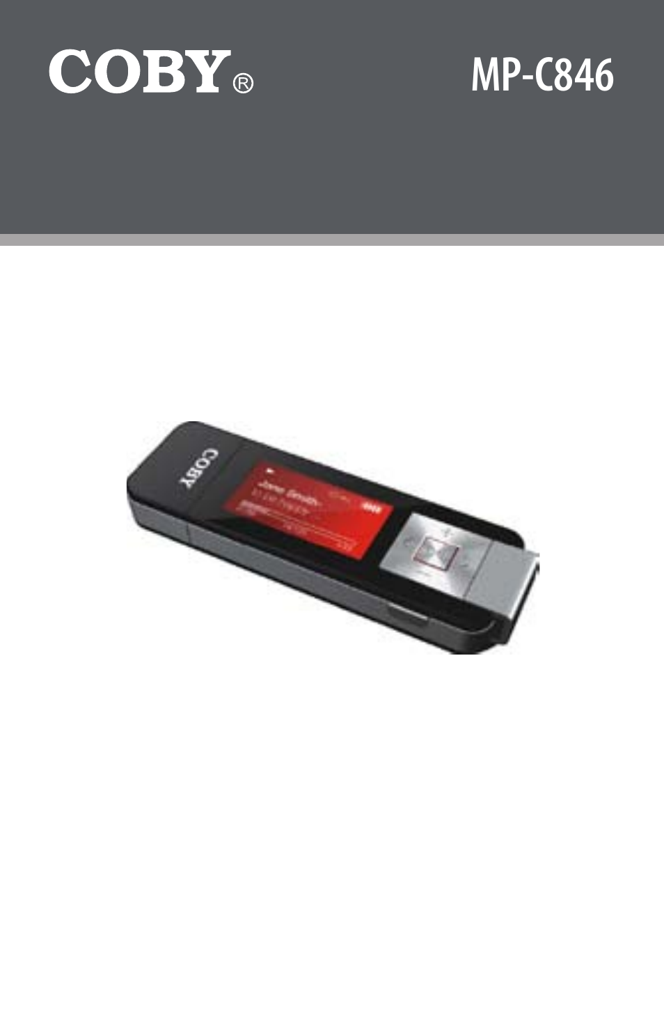 COBY USB-STICK MP-C846 User Manual | 44 pages