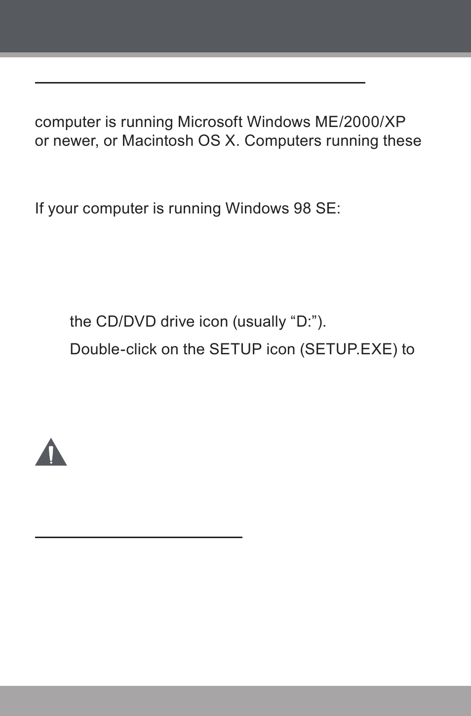 Usb driver installation (windows 98se only), Connecting to a computer, Usb connections | COBY USB-STICK MP-C846 User Manual | Page 30 / 44