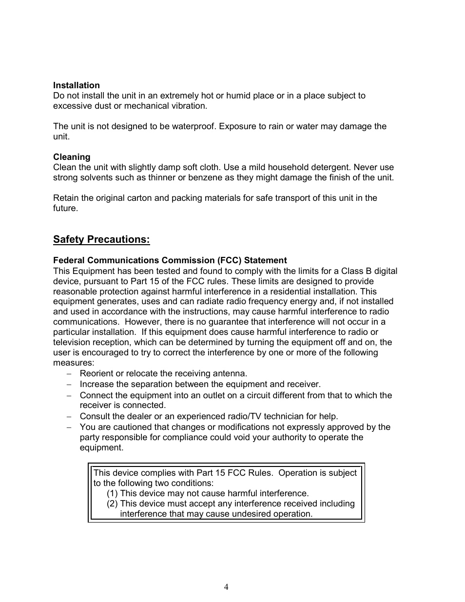 AVUE AVL104MDE – 10.4” LCD Monitor User Manual | Page 4 / 18