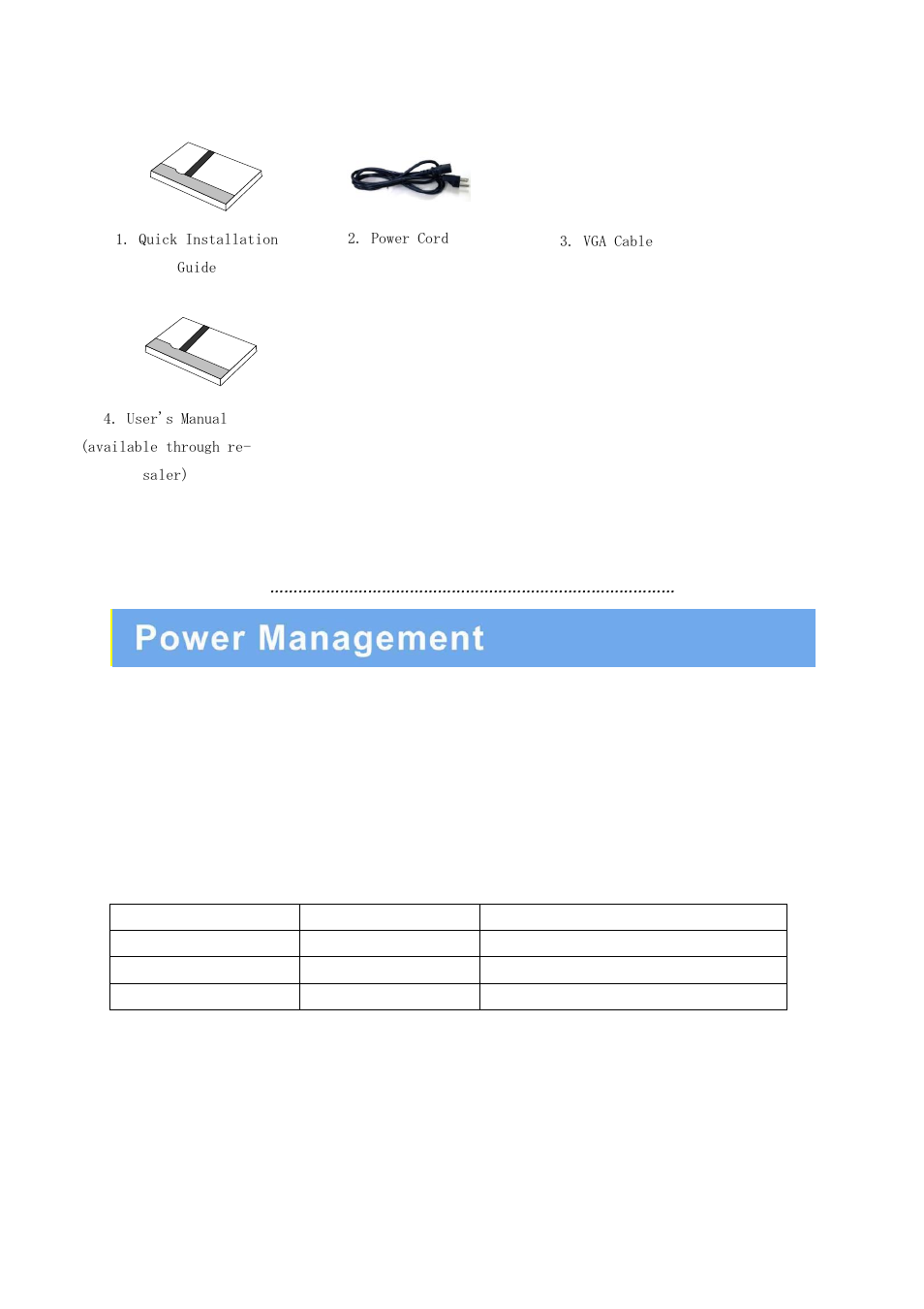 Power consumption :<20w, Led indicator | AVUE AVG19WBV-2D – 18.5” LED CCTV Security Monitor Built-in Speakers User Manual | Page 20 / 22