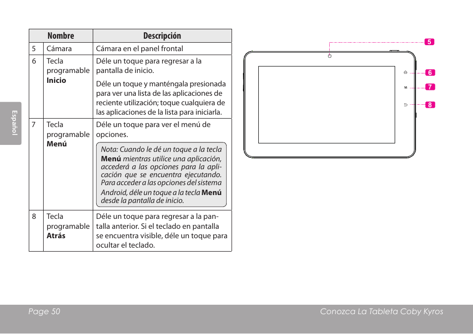 COBY MID8127 User Manual | Page 50 / 136