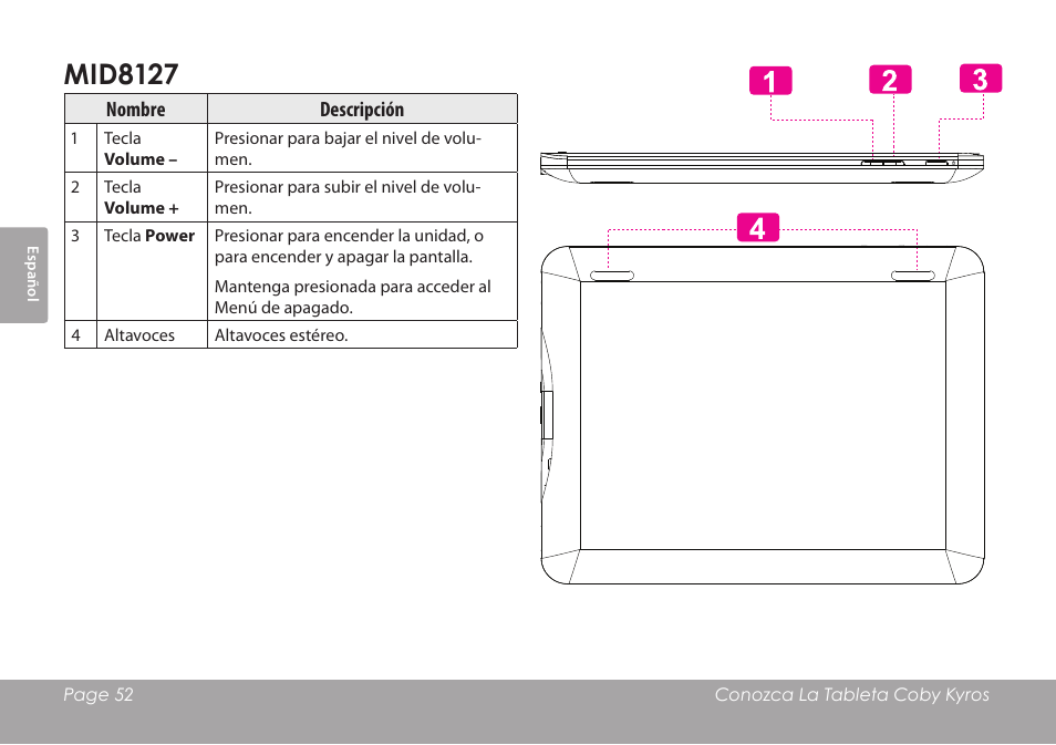 Mid8127 | COBY MID8127 User Manual | Page 52 / 136