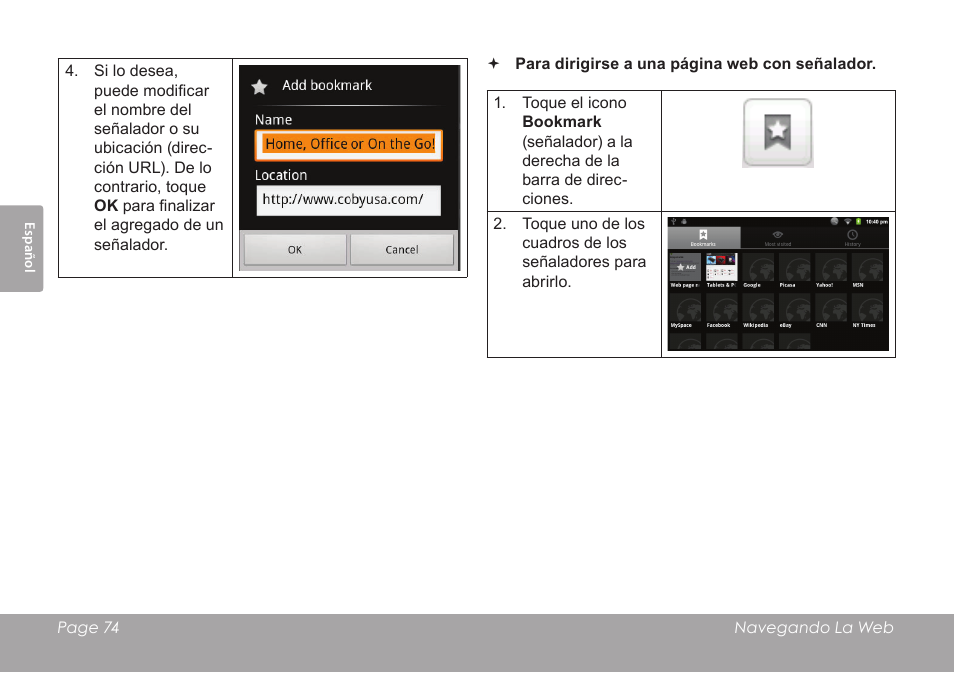 COBY MID8127 User Manual | Page 74 / 136