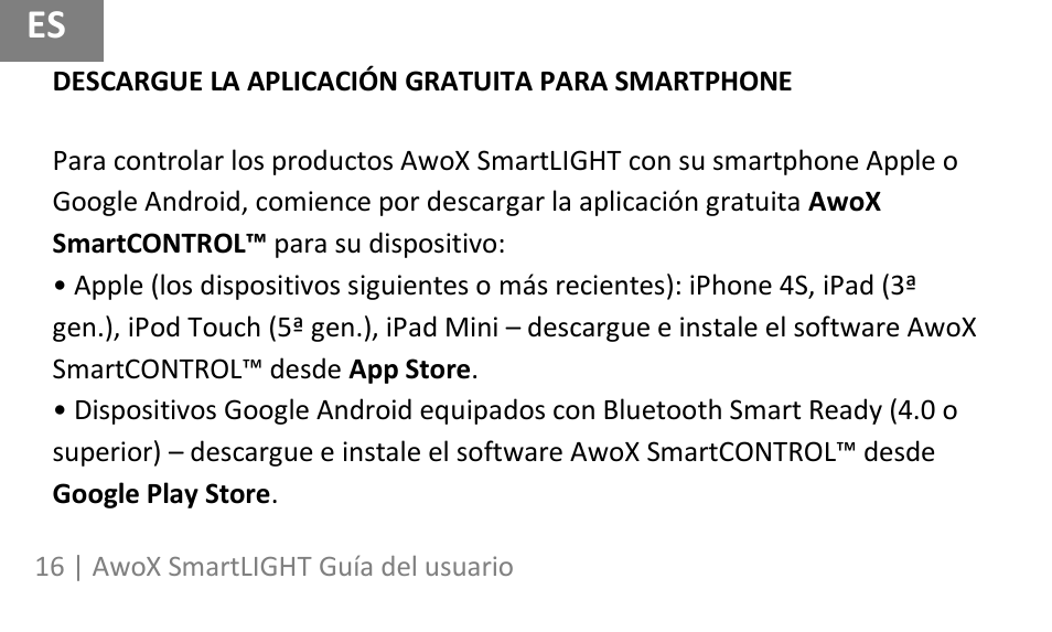 AwoX SmartLIGHT User Manual | Page 16 / 73