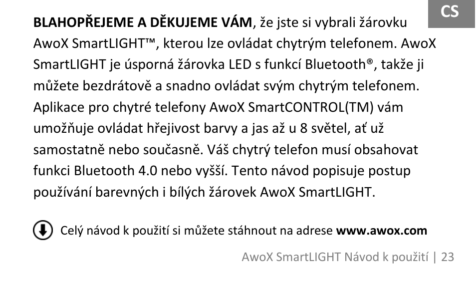 AwoX SmartLIGHT User Manual | Page 23 / 73