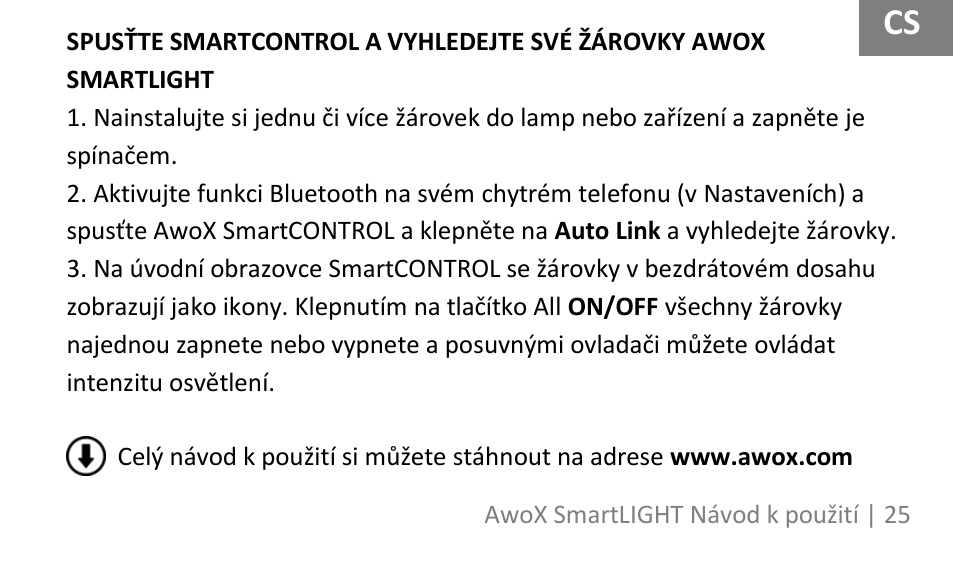 AwoX SmartLIGHT User Manual | Page 25 / 73