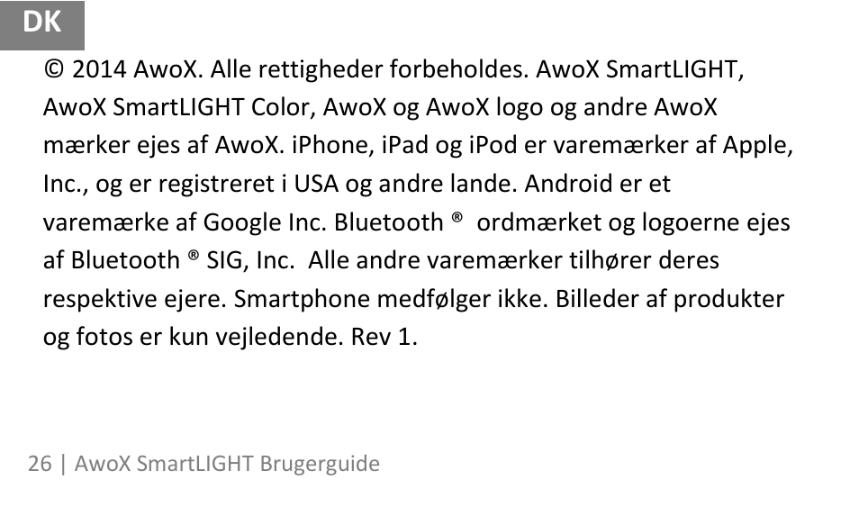 AwoX SmartLIGHT User Manual | Page 26 / 73