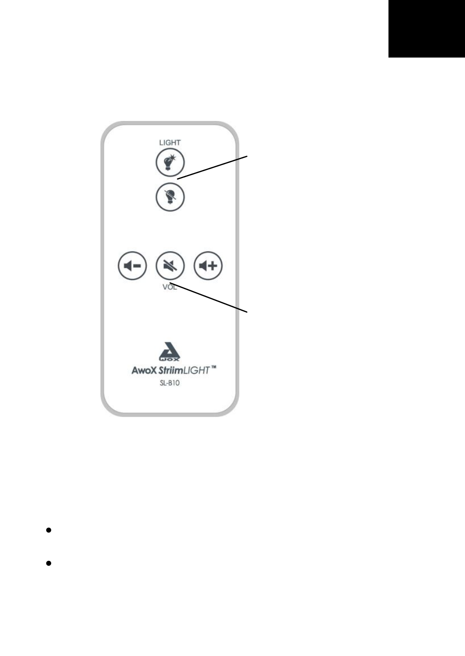 Using the remote control, Troubleshooting, En user guide | AwoX StriimLIGHT User Manual | Page 4 / 5