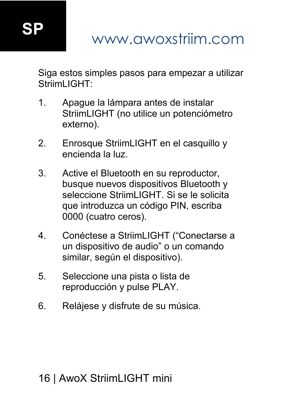 AwoX StriimLIGHT mini User Manual | Page 16 / 76