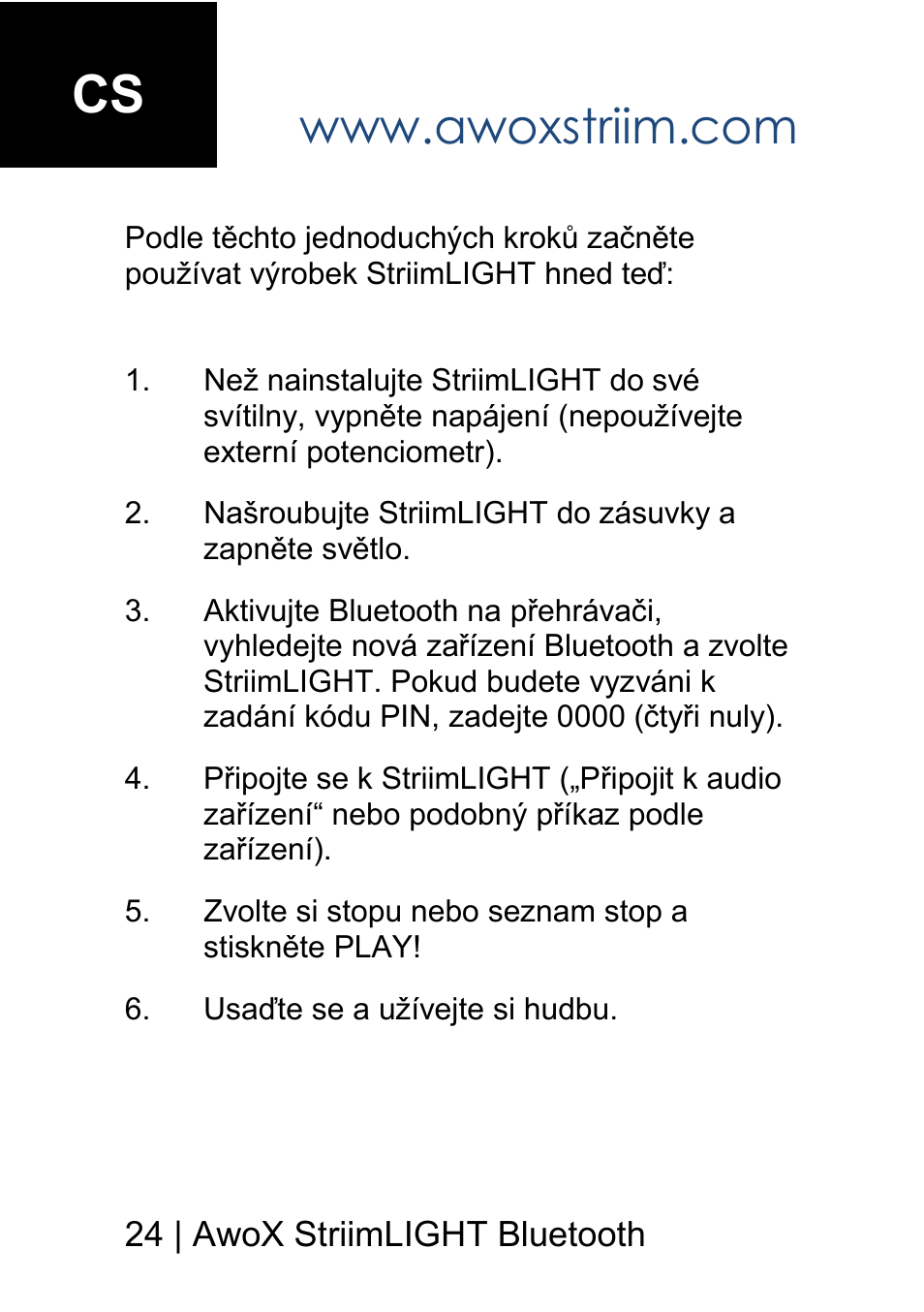 AwoX StriimLIGHT mini User Manual | Page 24 / 76