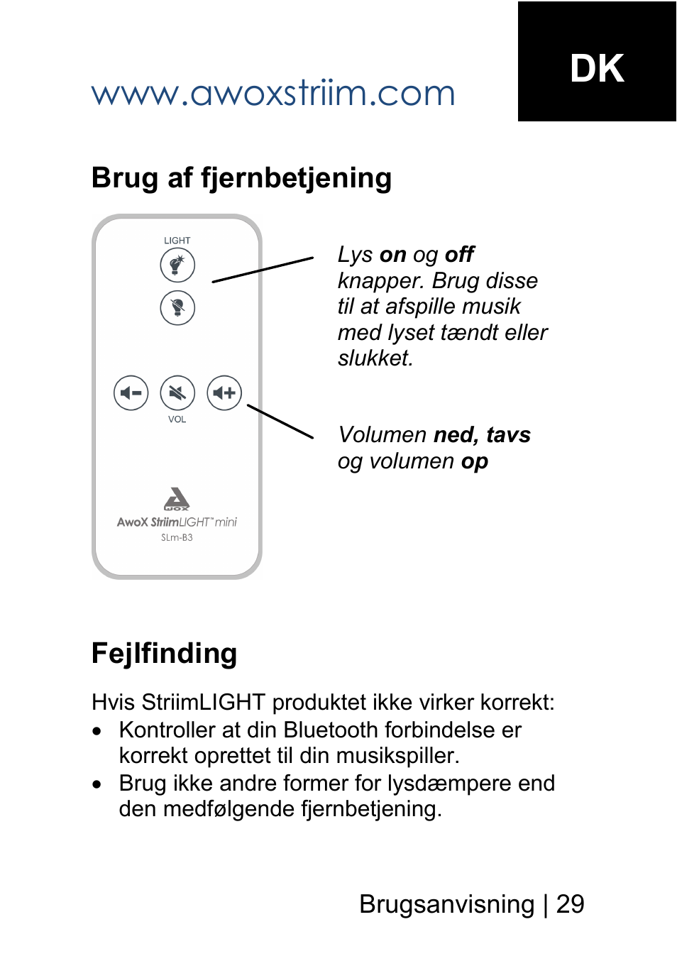 AwoX StriimLIGHT mini User Manual | Page 29 / 76