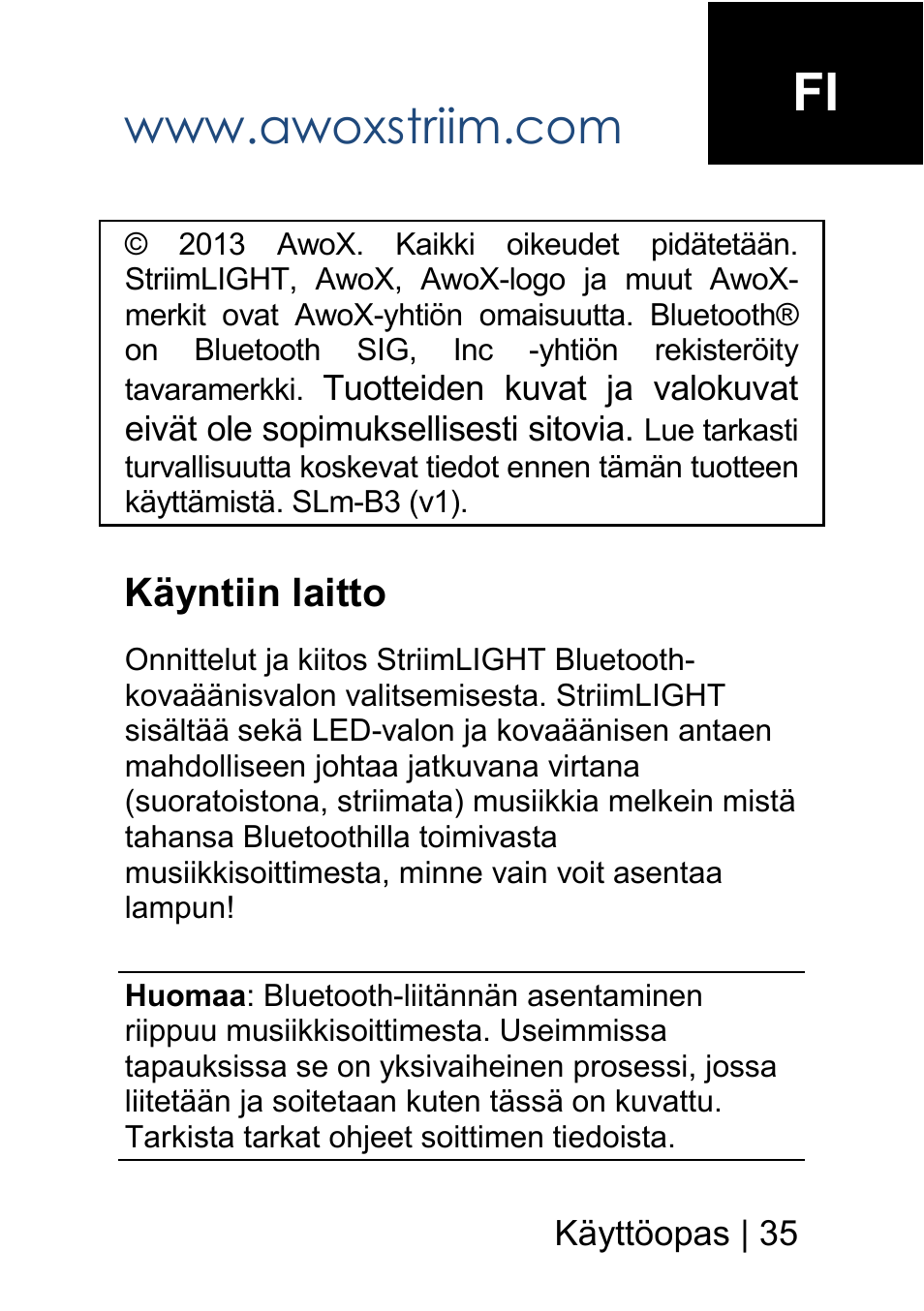 AwoX StriimLIGHT mini User Manual | Page 35 / 76