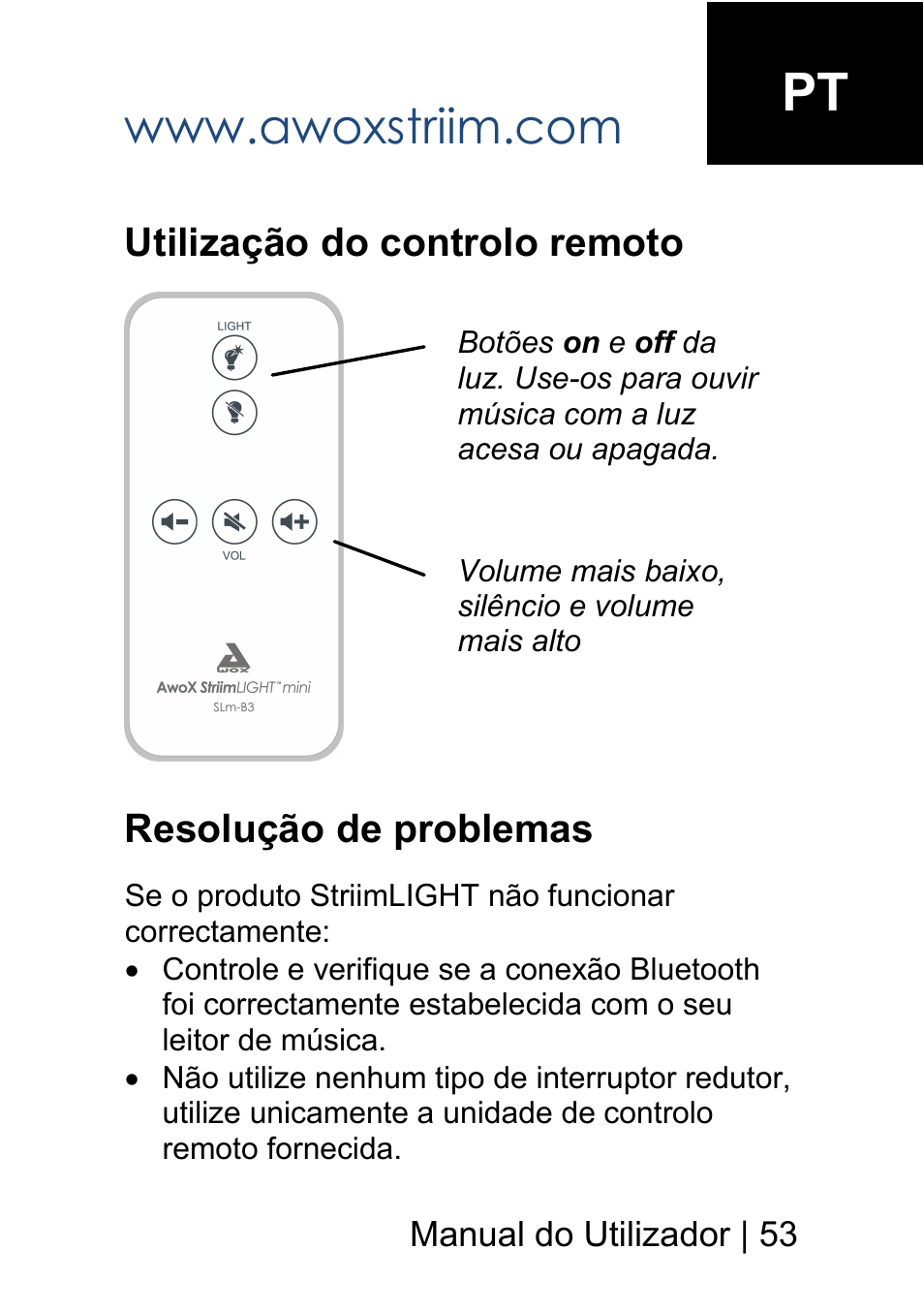 AwoX StriimLIGHT mini User Manual | Page 53 / 76