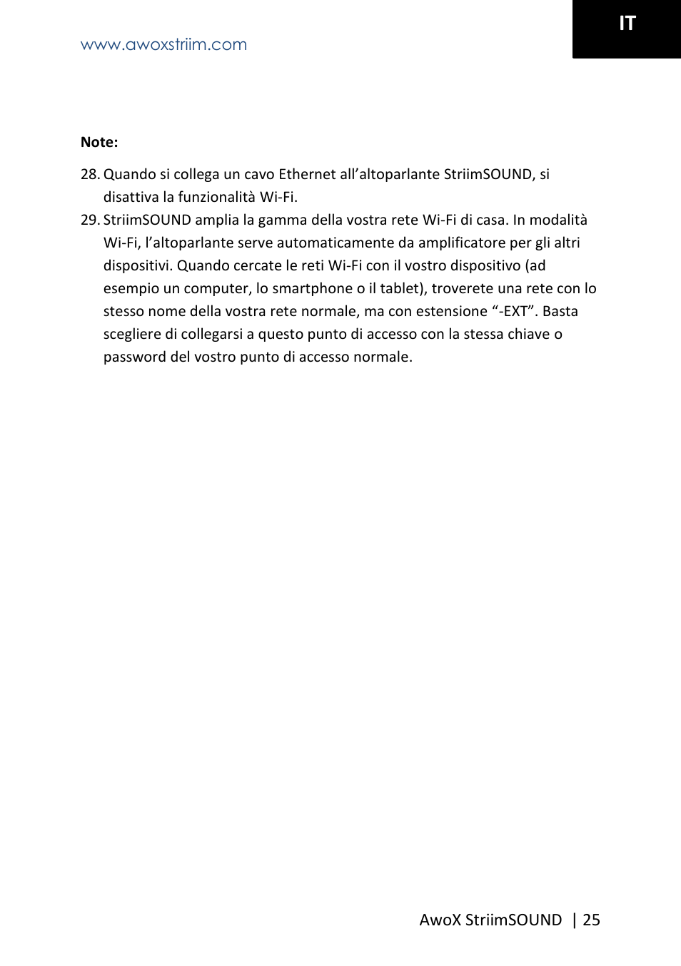 AwoX StriimSOUND User Manual | Page 25 / 48