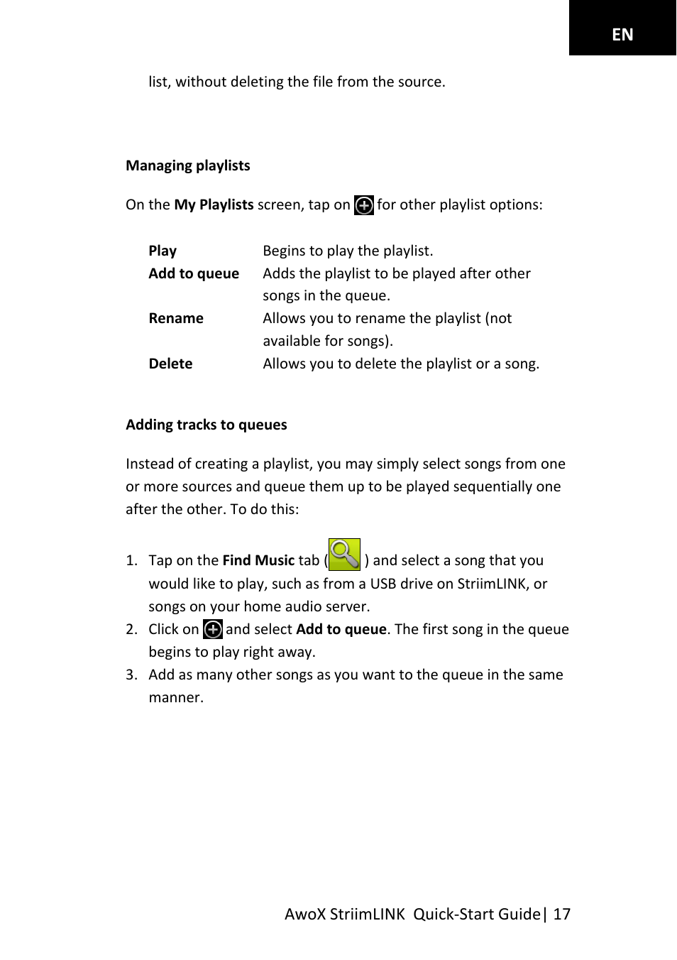 AwoX StriimLINK User Manual | Page 17 / 23