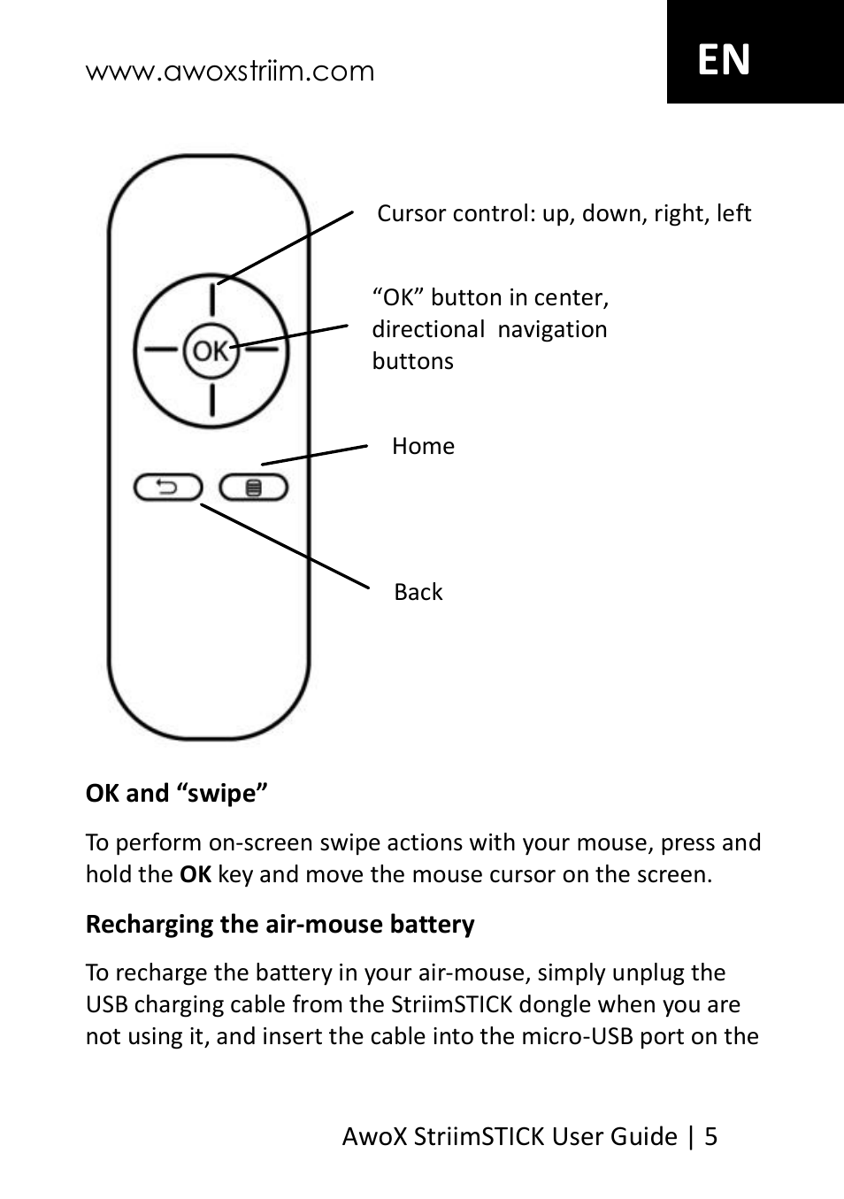 AwoX StriimSTICK User Manual | Page 6 / 13