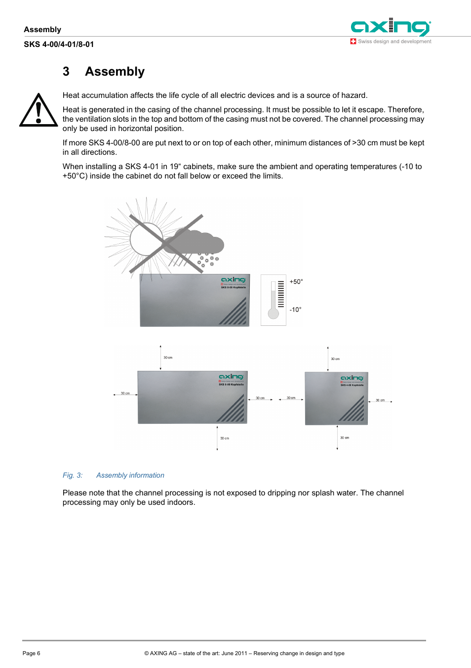 Assembly, 3assembly | AXING SKS 4-00 User Manual | Page 6 / 12