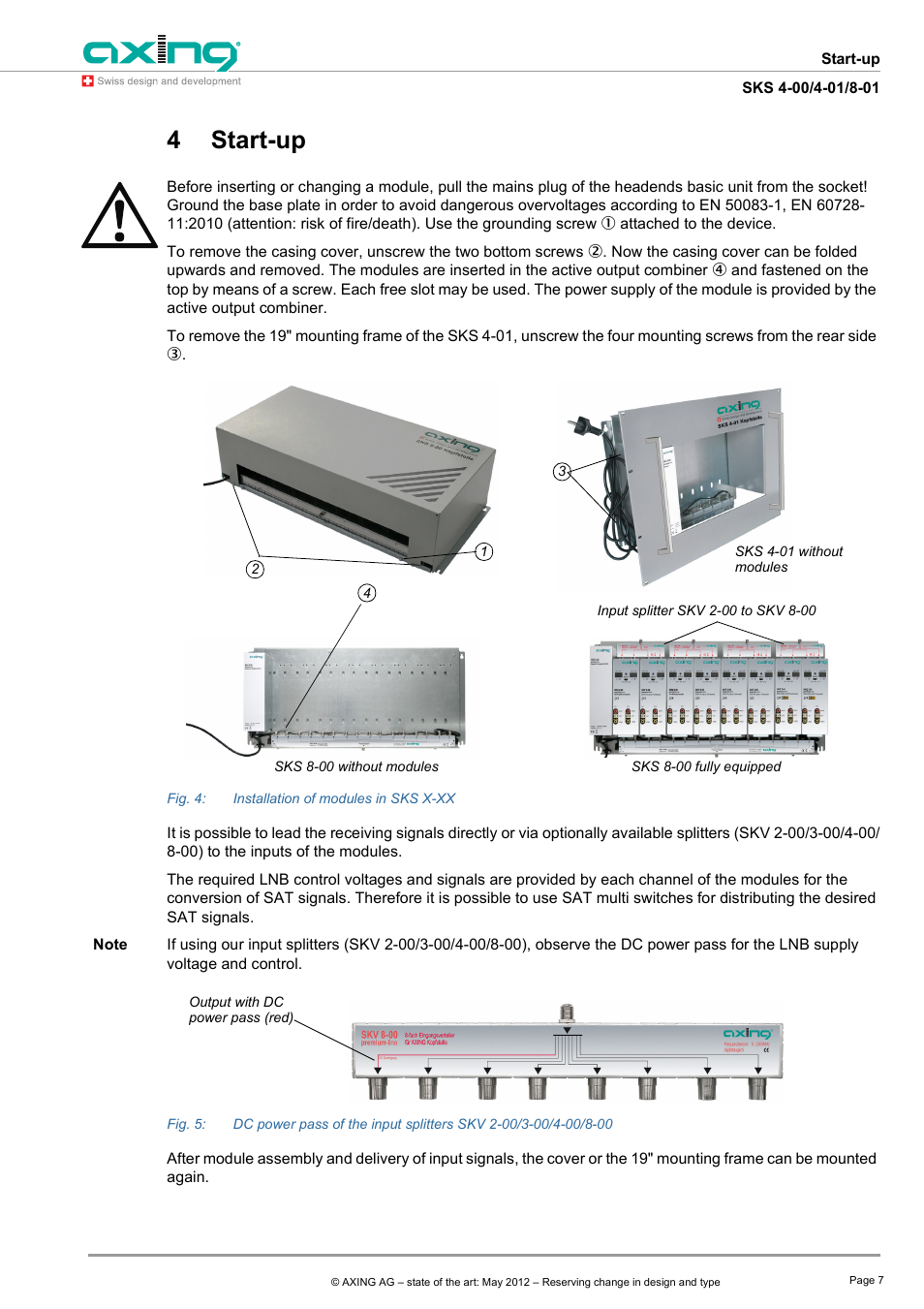 Start-up, 4start-up | AXING SKS 4-00 User Manual | Page 7 / 12
