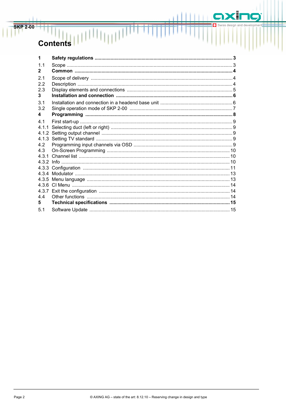 AXING SKP 2-00 User Manual | Page 2 / 20