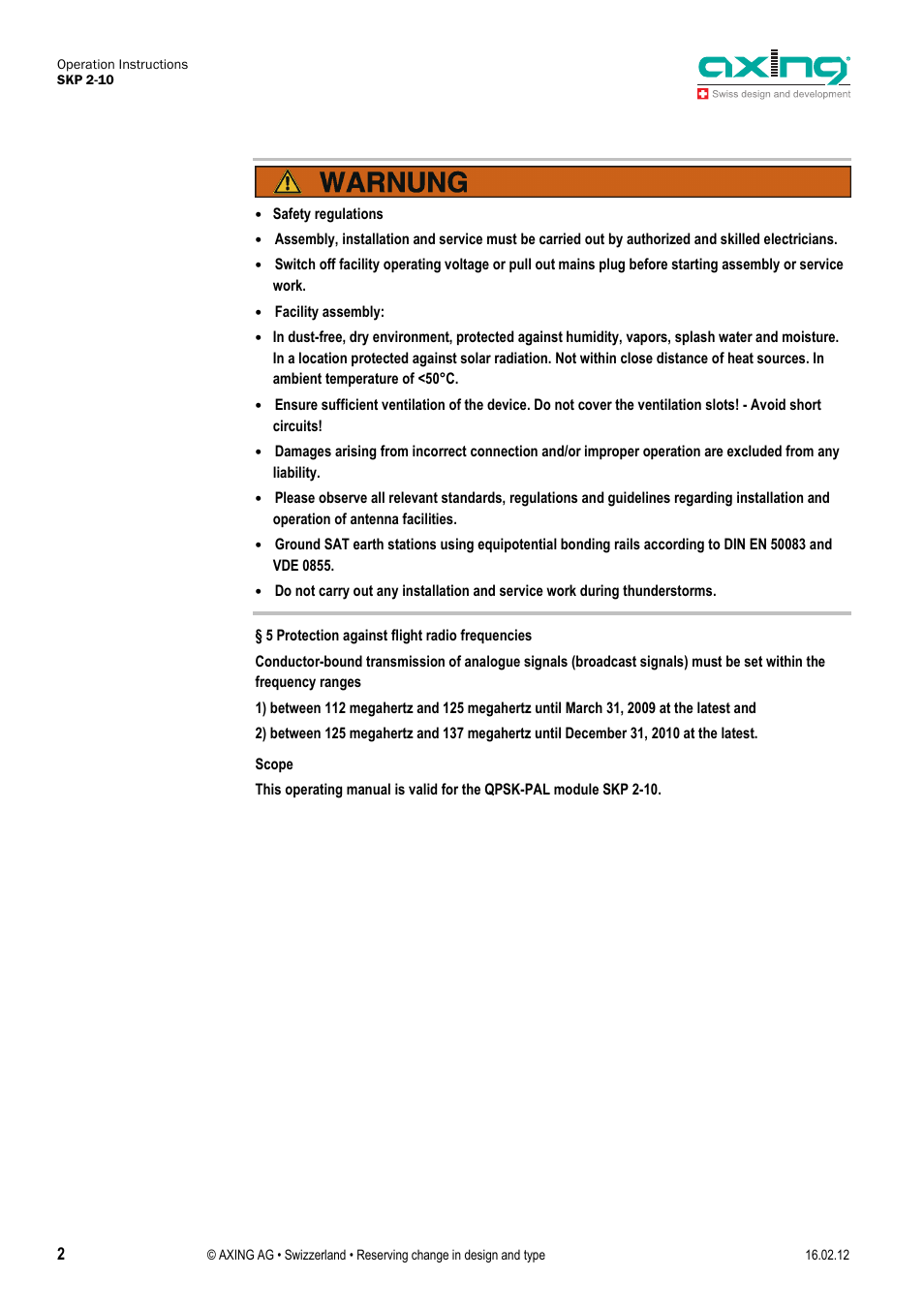 AXING SKP 2-10 User Manual | Page 2 / 20