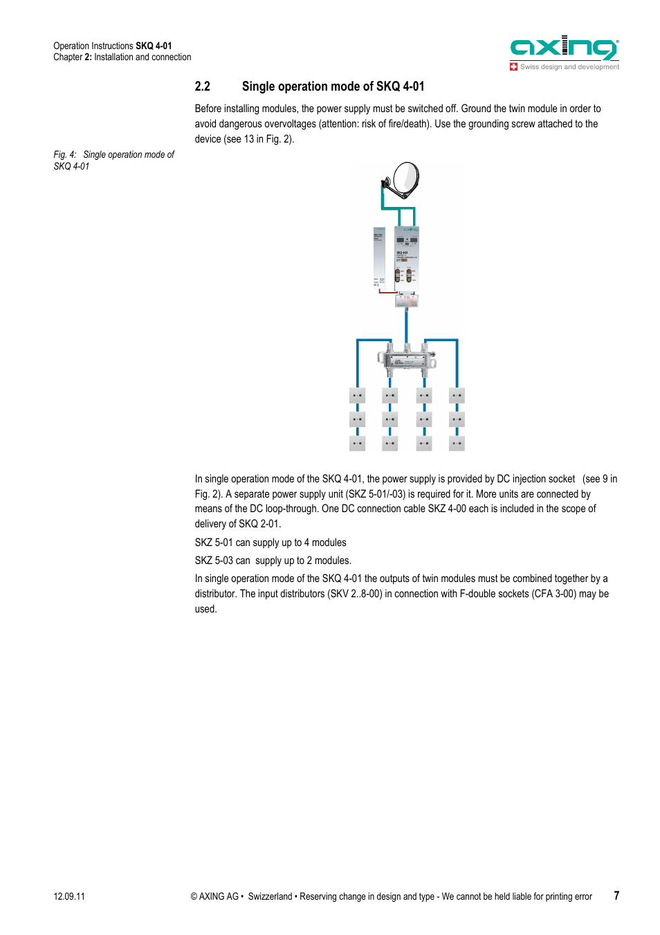 2 single operation mode of skq 4-01 | AXING SKQ 4-01 User Manual | Page 7 / 16