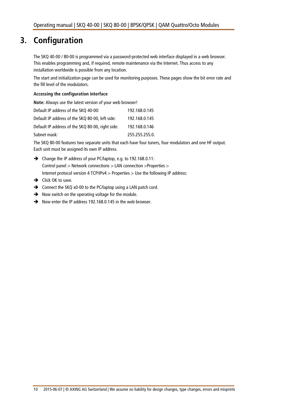 Configuration | AXING SKQ-40-0x User Manual | Page 10 / 19