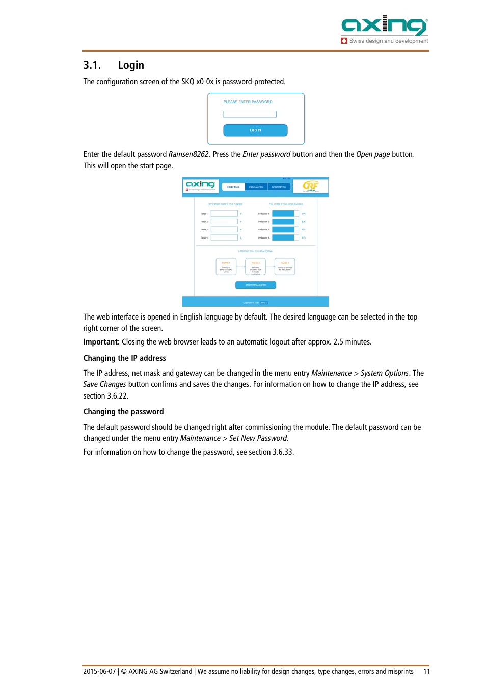 Login | AXING SKQ-40-0x User Manual | Page 11 / 19