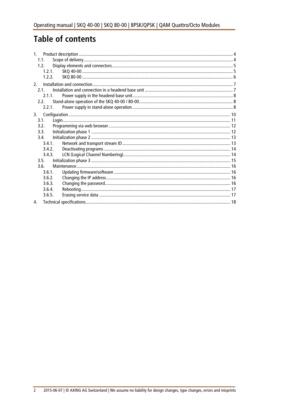 AXING SKQ-40-0x User Manual | Page 2 / 19