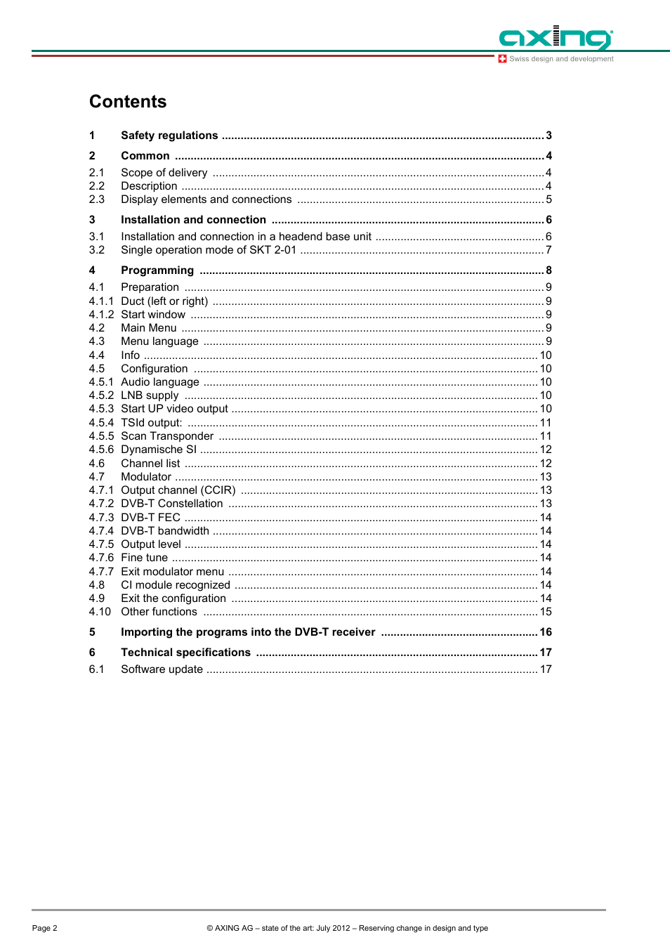 AXING SKT 2-01 User Manual | Page 2 / 18