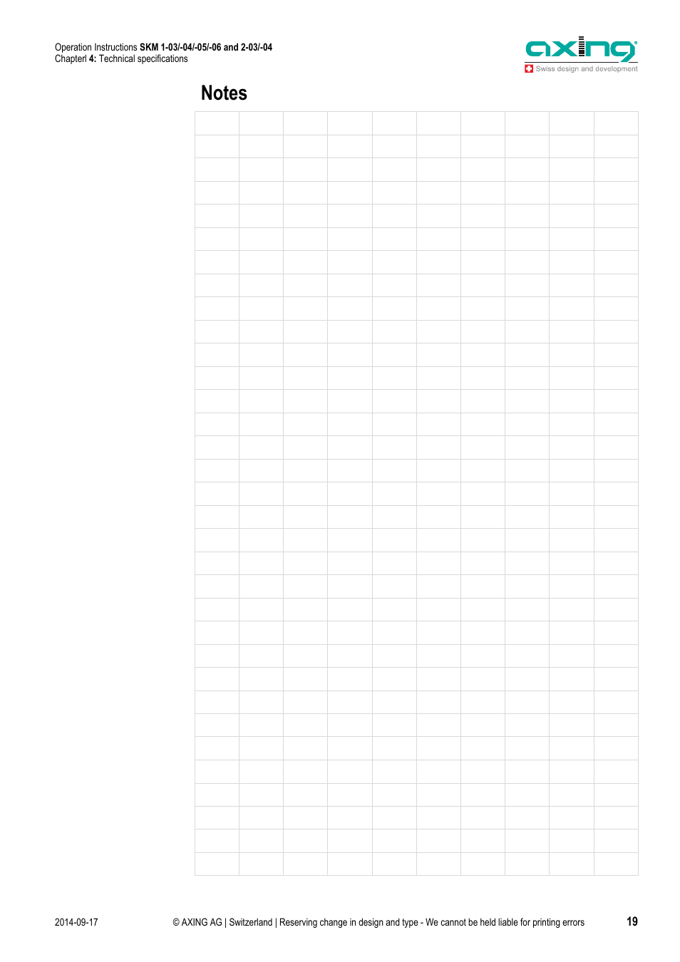 AXING SKM 1-03 User Manual | Page 19 / 20