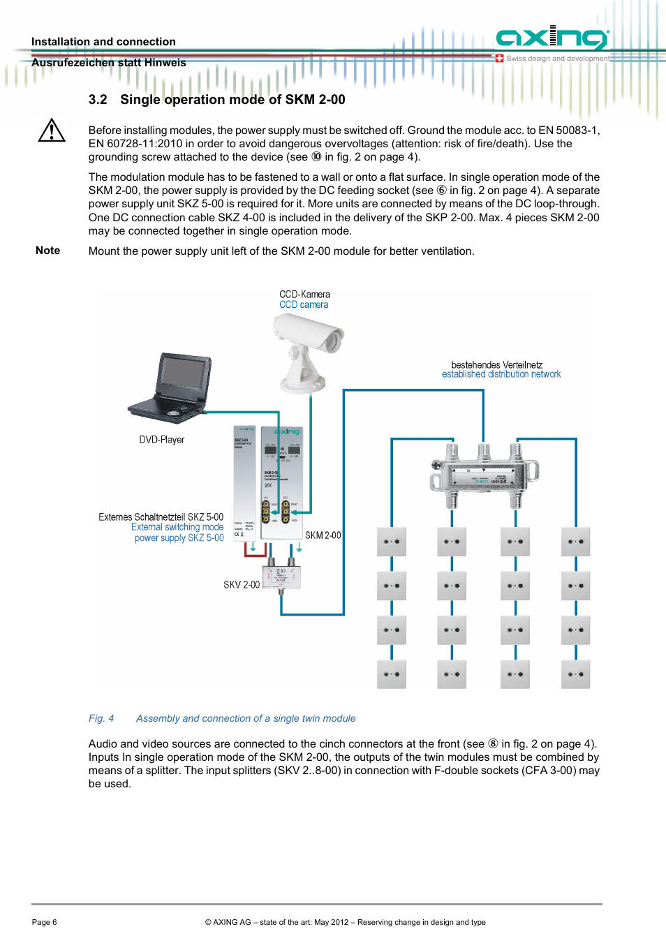 2 single operation mode of skm 2-00 | AXING SKM 2-00 User Manual | Page 6 / 10