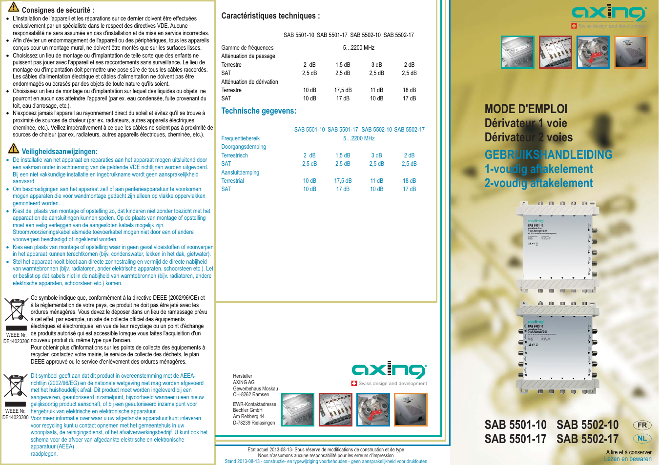 AXING SAB-550x-xx User Manual | Page 3 / 4