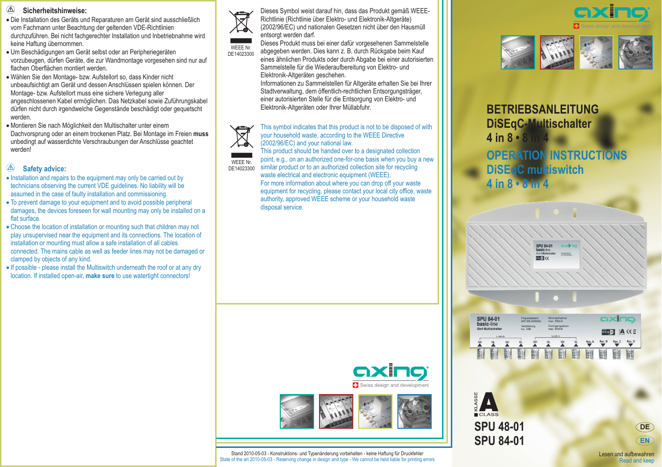 AXING SPU 48-01 User Manual | 4 pages