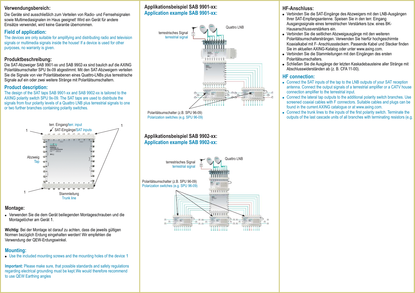 AXING SAB 990x-xx User Manual | Page 2 / 4