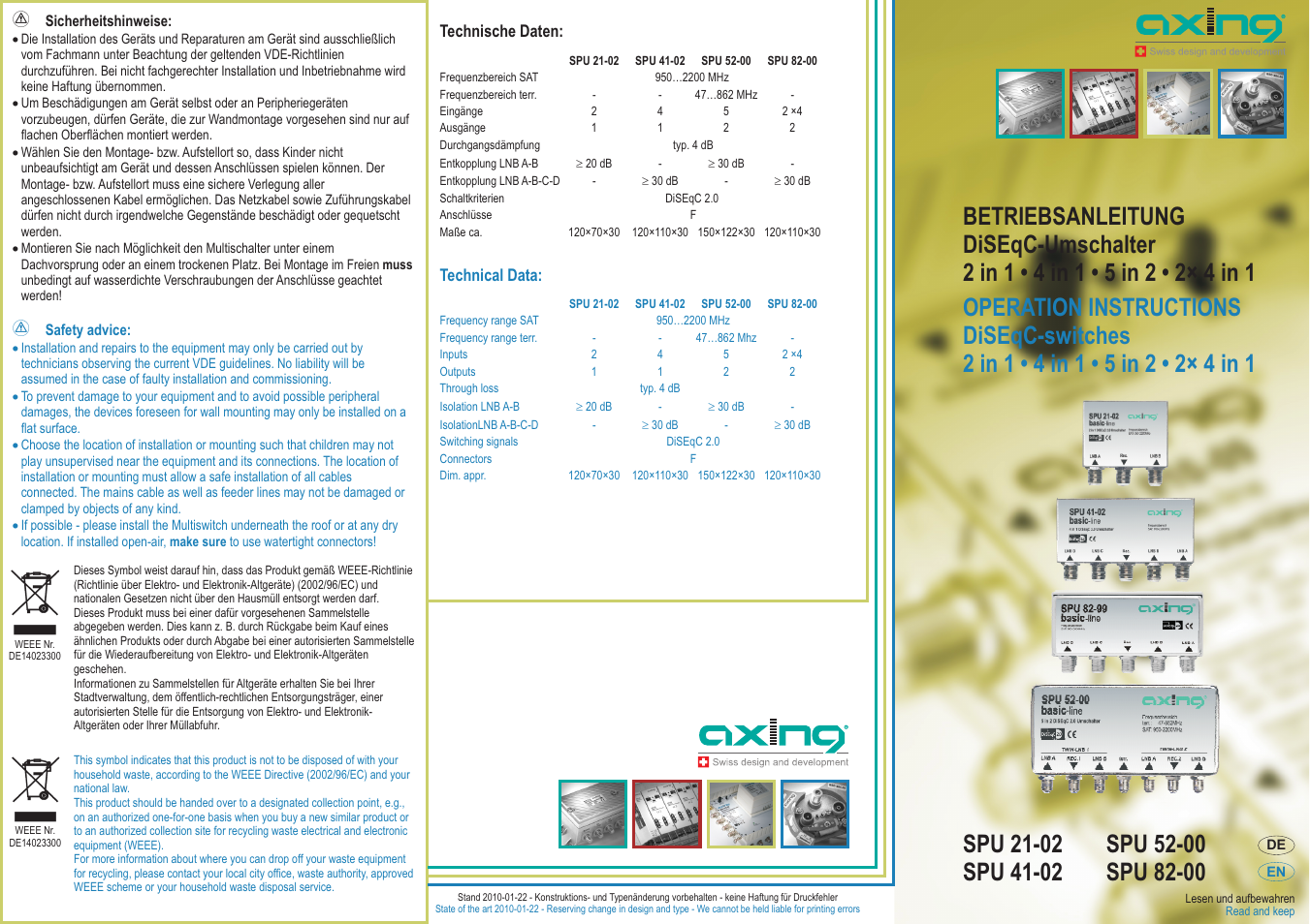 AXING SPU-21-02 User Manual | 4 pages