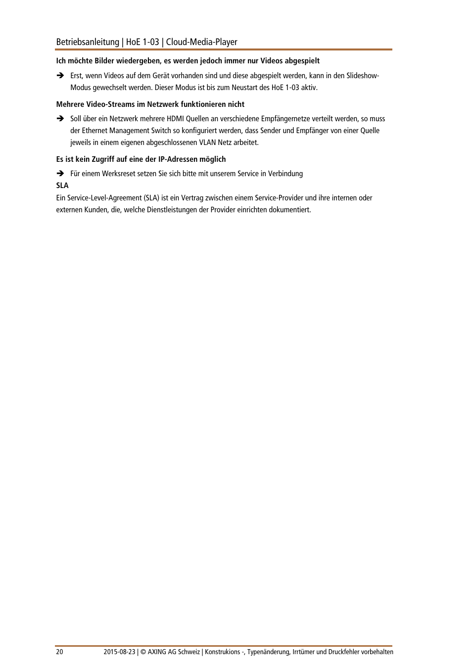 AXING HoE 1-03 User Manual | Page 20 / 67