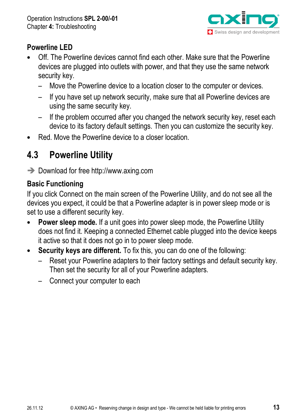 3 powerline utility | AXING SPL 2-00 User Manual | Page 13 / 16