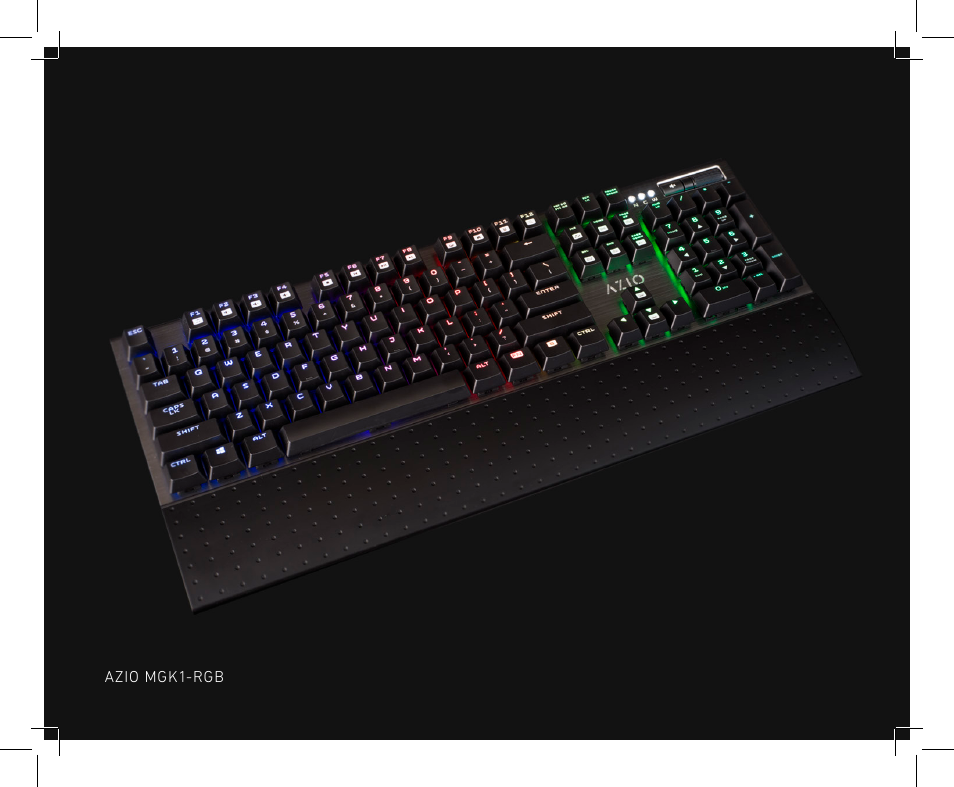 Azio MGK1 RGB Backlit Mechanical Gaming Keyboard (MGK1-RGB) User Manual | Page 2 / 16