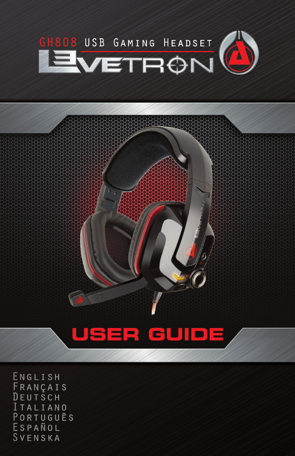 Azio Levetron GH808 USB Gaming Headset (GH808) User Manual | 30 pages