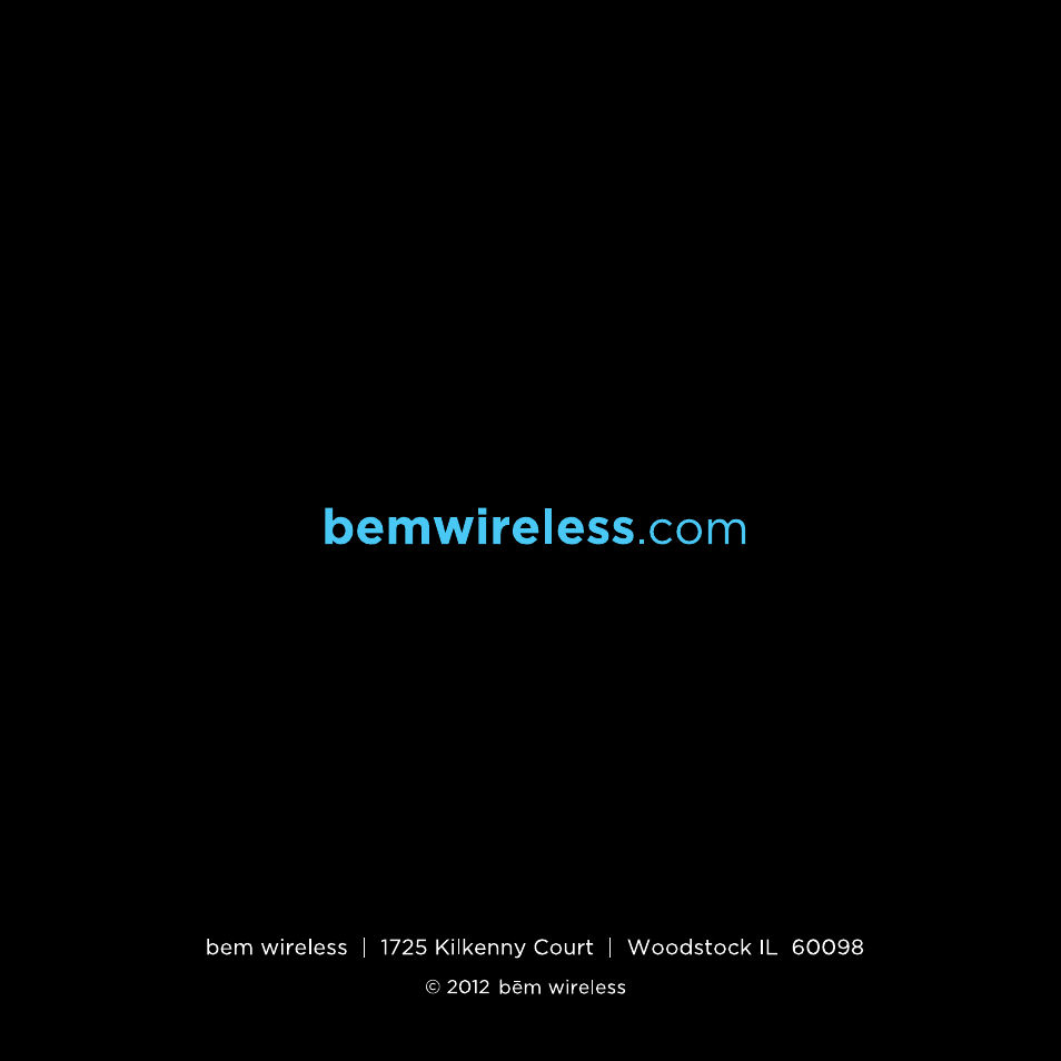 Bem Wireless Speaker Trio User Manual | Page 9 / 9