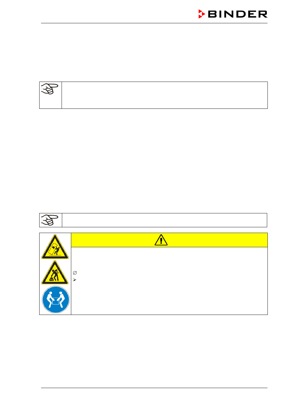 Caution | BINDER C 150 User Manual | Page 20 / 90