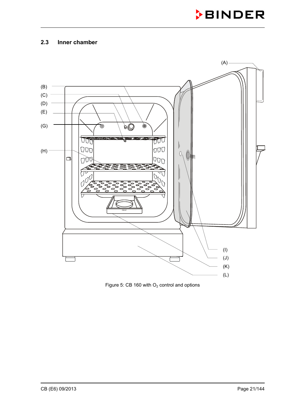 3 inner chamber | BINDER CB 60 User Manual | Page 21 / 145
